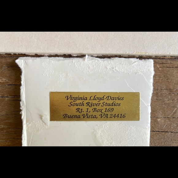 RARE Original CHINESE BRUSH PAINTING Signed Virginia Lloyd Davies Watercolor - Picture 2 of 11